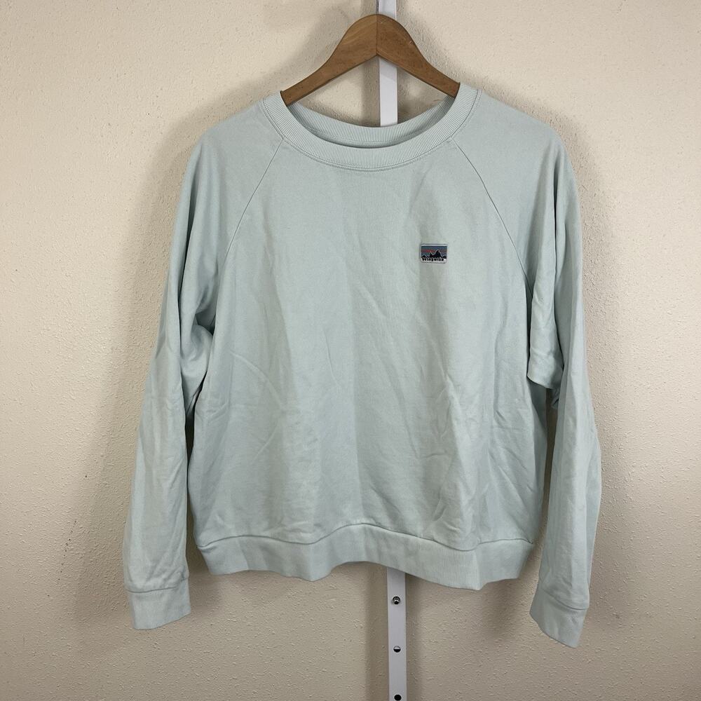 Patagonia Organic Cotton Essential Sweatshirt XL Crewneck Steam Blue Gorp